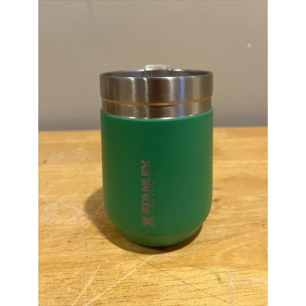 Stanley Cup 10 oz Green Stainless Steel Everyday‎ Go Tumbler Wine Coffee